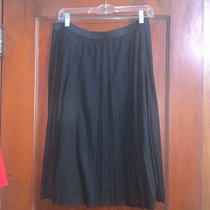 Pleated Black Skirt